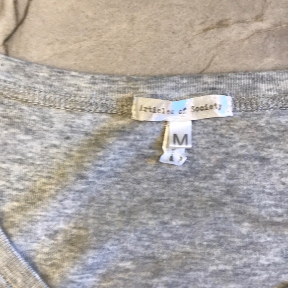 Heathered Gray short sleeve top - Picture 2 of 2